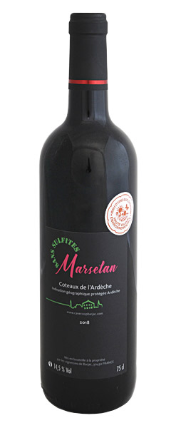 IGP Coteaux d'Ardèche Marselan sans sulfites